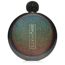 Load image into Gallery viewer, Brumate Flask Glitter Charcoal 5oz
