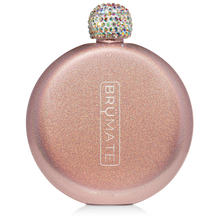Load image into Gallery viewer, Brumate Flask Glitter Rose Gold 5oz
