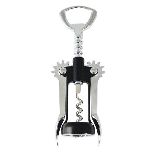 True Brands Soar Winged Corkscrew Black