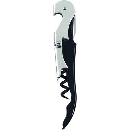 True Brands Truetap Double Hinged Waiter's Corkscrew Black